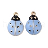 Alloy Enamel Pendants ENAM-R149-14C-G-1