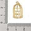 Hollow Cage Rack Plating Brass Pendants KK-Z074-28G-3