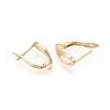 Brass Hoop Earring Finding KK-N261-35G-2