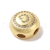 Rack Plating Brass & Cubic Zirconia Pendants KK-Z047-07G-G-RS-2