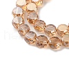 Electroplate Glass Beads Strands EGLA-C010-01A-PL02-3