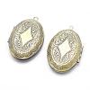 Brass Locket Pendants KK-F717-08AB-NR-2