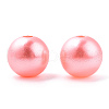 Spray Painted ABS Plastic Imitation Pearl Beads OACR-T015-05C-16-2