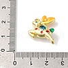 Christmas Deer with Money Bag Rack Plating Alloy Enamel Pendants FIND-I039-024A-G-3