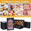 Cardboard Drawer Gift Storage Boxes with Clear Cover CON-WH0092-72C-02-6