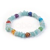 Chakra Jewelry Stretch Bracelets BJEW-JB03941-03-1