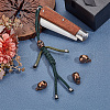 Olycraft 4Pcs Brass Beads FIND-OC0003-75A-RC-5