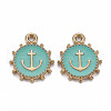 Alloy Enamel Pendants ENAM-N055-016B-NR-2