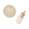 Glass Bottles Pendants PALLOY-JF03913-02-2