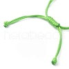 Alloy Enamel Clover Charm Bracelet BJEW-JB09850-01-4