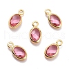 Eco-Friendly Brass with Glass Pendants KK-K268-01N-1