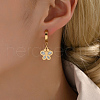 Fashionable Classic Butterfly Stainless Steel Hoop Earrings MR2941-3