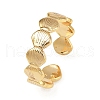 Brass Adjustable Cuff Rings for Women RJEW-B132-01A-G-4
