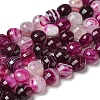 Natural Banded Agate Beads Strands G-K351-A10-03-2
