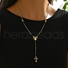Stainless Steel Rosary Bead Necklaces SM3899-2-1