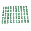 Electroplate Natural Druzy Crystal Cabochons G-L047-10mm-15-2
