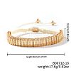 Elegant Bohemian Style Brass Micro Pave Clear Cubic Zirconia Braided Bead Bracelets for Women ZU5432-5-1