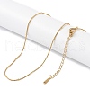 Ion Plating(IP) 201 Stainless Steel Chain Necklaces NJEW-P309-29G-2