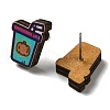 Wood Stud Earrings EJEW-Z054-01I-2