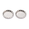 304 Stainless Steel Cabochon Settings STAS-Y001-08P-2