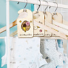 Wood Baby Closet Size Dividers AJEW-WH0353-008-6