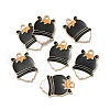 Halloween Light Gold Tone Alloy Enamel Pendants ENAM-P247-26KCG-3