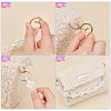 Plastic Imitation Pearl Beaded Bag Handle FIND-WH0111-177-4