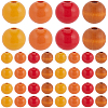 SOFPLATE 120Pcs 4 Colors Painted Natural Wood Beads WOOD-SP0001-11A-1