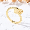 Brass Cuff Rings for Women RJEW-U044-D-1
