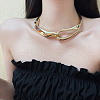 Exaggerated Style Alloy Knot Choker Necklaces FS-WG05827-01-3