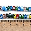 Handmade Evil Eye Lampwork Beads Strands LAMP-A007-02B-06-4