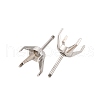 304 Stainless Steel Stud Earring Findings STAS-B091-02A-08P-2