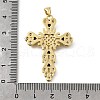 Brass Micro Pave Cubic Zirconia Pendants KK-Q066-37G-02-3