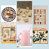   110Pcs 3 Style Unfinished Wood Cutouts WOOD-PH0002-25-6