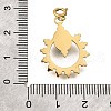 Ring and Oval 304 Stainless Steel Pendant Decorations STAS-H202-27G-3