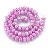 Opaque Baking Painted Glass Beads Strands EGLA-N006-010A-B-3