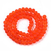Transparent Glass Beads Strands X-EGLA-A034-T6mm-MD03-2
