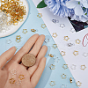 SOFPLATE 100Pcs 2 Colors Rack Plating Brass Bead Frames KK-SP0002-25-3