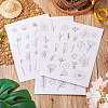 80 Patterns Non-woven Fabrics Water-soluble Embroidery Aid Drawing Sketch DIY-TAC0100-001-5