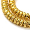 Electroplated Natural Lava Rock Beads Strands G-I360-A02-01-3