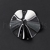 Transparent Resin Pendants RESI-E029-03C-4