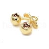 Brass Micro Pave Cubic Zirconia Pendants KK-L229-001G-02-2
