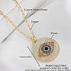 Brass Micro Pave Colorful Cubic Zirconia Pendant Necklaces for Women FS-WG8D67C-03-2