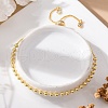 Long-Lasting Plated Brass Round Bead Slider Beacelets for Women Men BJEW-E089-01G-01-1