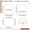 BENECREAT 3Pcs 3 Styles Acrylic Molds AJEW-BC0007-78-2