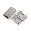 304 Stainless Steel Magnetic Clasps STAS-C127-12P-2