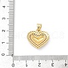 Brass Micro Pave Cubic Zirconia Pendants KK-D317-085G-3