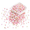 Opaque Glass Round Seed Beads GLAA-TAC0025-07B-06-2