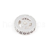 Rack Plating Brass Clear Cubic Zirconia Spacer Beads KK-L236-07S-2