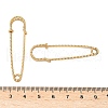 304 Stainless Steel Safety Pins Brooch Findings STAS-K252-11E-G-3